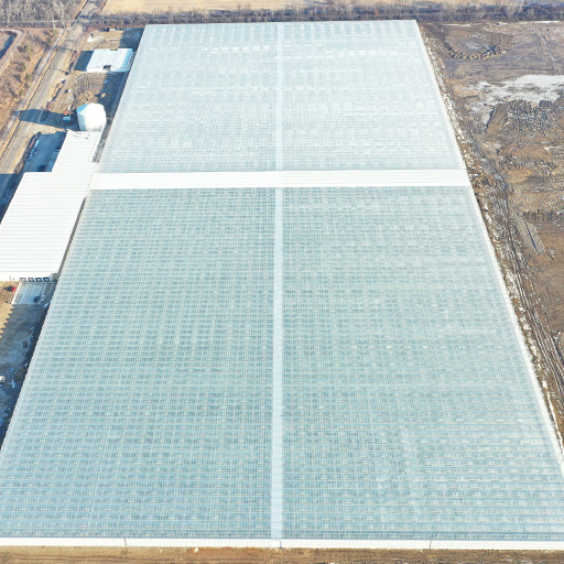 Jack's Organics Greenhouse Project Aerial View